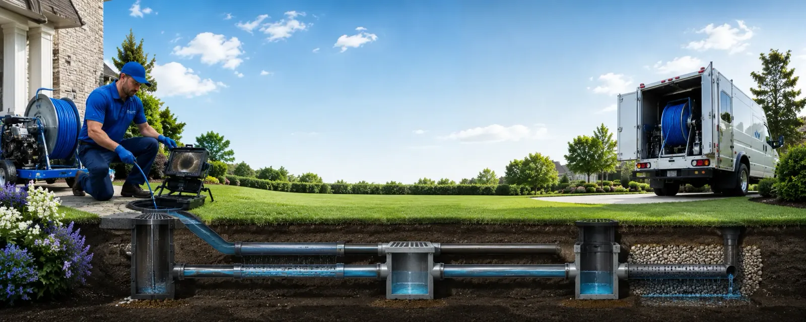 Outdoor drain cleaning information for Northfield, MA